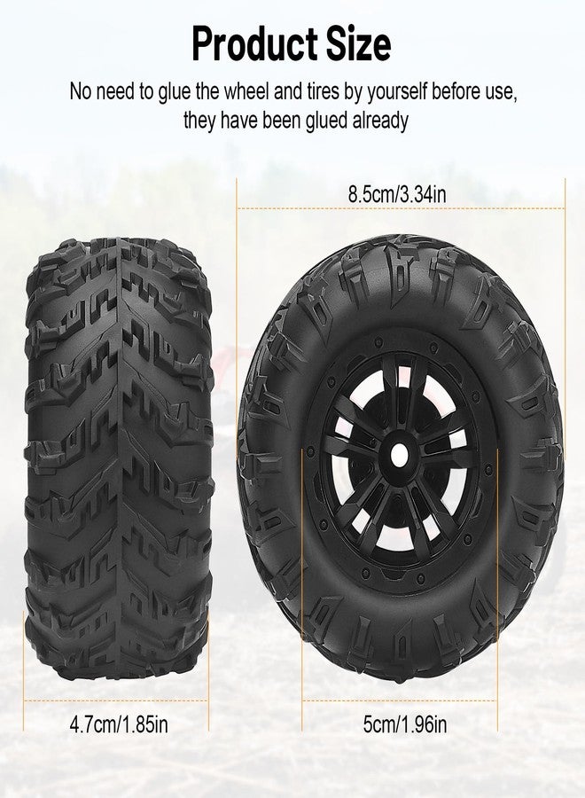 daitoku 12mm Hex Hub RC Wheels and Tires, daitoku 1/16 RC Tires RC Car Wheels for SCY, MJX, WL, HBX 1/16 1/14 RC Cars - Image 5